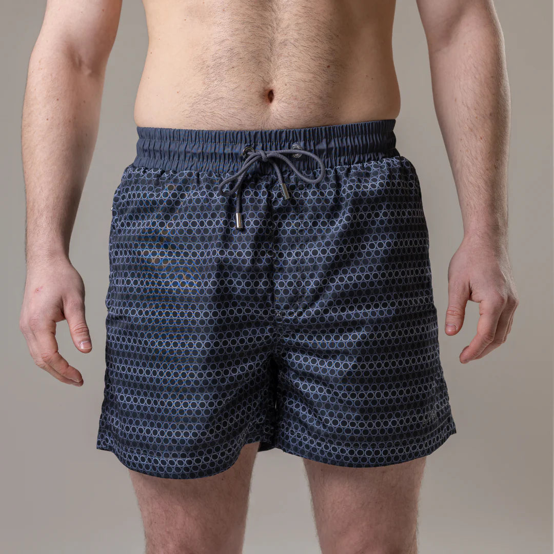 Lanka Circles Swim Shorts - Black